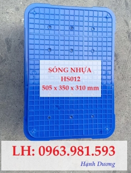 Thùng nhựa rỗng HS012, sóng nhựa HS012, sóng nhựa hở, thùng nhựa hở