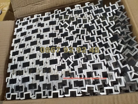 Thanh rail nhôm 26x50 - kẹp biên - kẹp giữa