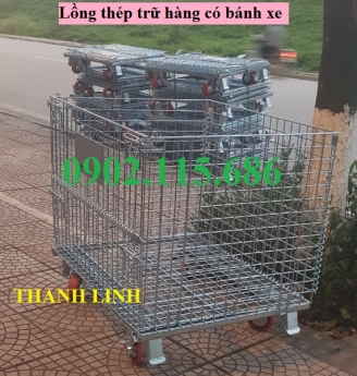LỒNG THÉP CÓ BÁNH XE, LỒNG TRỮ HÀNG CÓ BÁNH XE, LỒNG THÉP TRỮ HÀNG, LỒNG TRỮ HÀNG