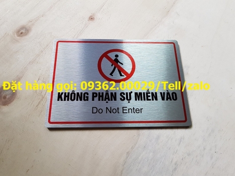 Xưởng sản xuất biển No smoking, biển báo cấm hút thuốc mica, inox giá – Làm biển văn phòng