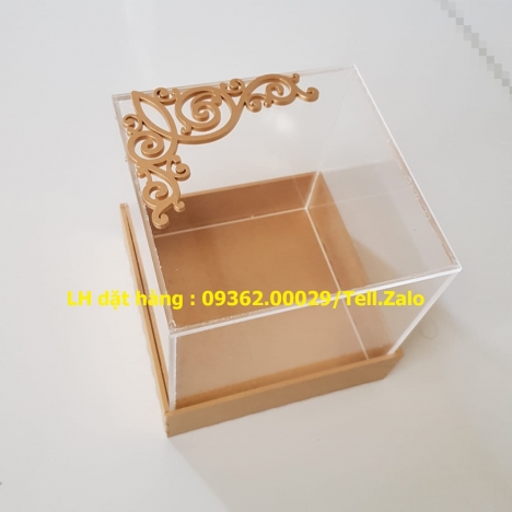 Hộp trưng bày mô hình bằng chất liệu mica sản xuất kích thước theo yêu cầu