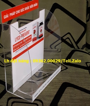 Kệ mica giá rẻ để bàn đựng tờ rơi A4, A5, A6