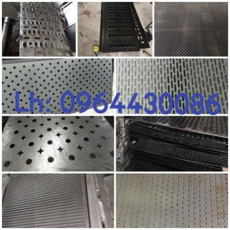 tấm kim loại đột lỗ, tôn đột lỗ mạ kẽm dày 0,3-16mm