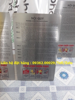 CHuyên sản xuất biển nội quy giá tốt , đặt hàng lấy nhanh