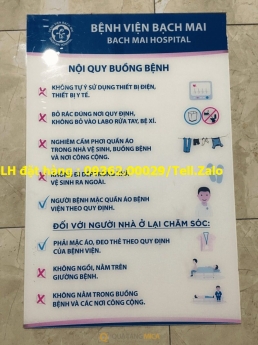 CHuyên sản xuất biển nội quy giá tốt , đặt hàng lấy nhanh