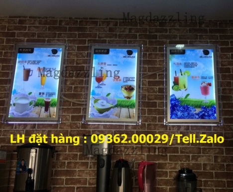 Nhận làm biển hộp đèn siêu mỏng mica với số lượng theo yêu cầu