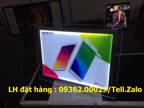 Nhận làm biển hộp đèn siêu mỏng mica với số lượng theo yêu cầu