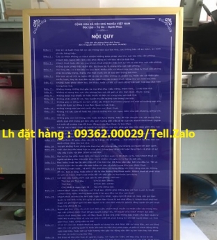 CHuyên sản xuất biển nội quy giá tốt , đặt hàng lấy nhanh