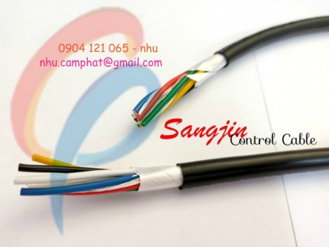 Cáp điều khiển Sangjin loại 1 có lưới chống nhiễu