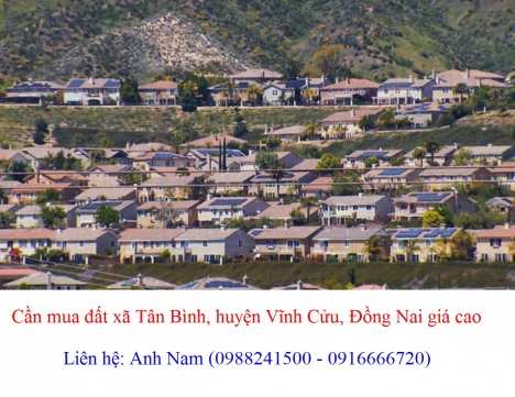 Cần mua 20 lô đất vườn xã Tân Bình, Vĩnh Cửu giá 5 triệu/m2, mua chính chủ, chịu phí