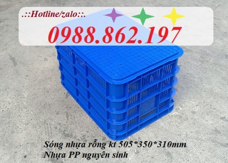 thùng nhựa rỗng HS012,sóng nhựa hở hs012,sọt nhựa hs012,sọt nhựa giá rẻ