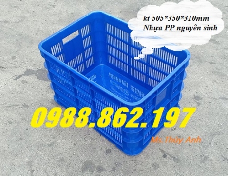 Sọt nhựa đáy đặc ít lỗ hs012,sọt nhựa hs012,rổ nhựa giá rẻ hs012,sóng nhựa rỗng