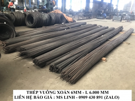 Thép vuông đặc 6mm - Công ty Nhật Thành