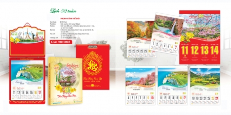 Công ty in lịch tết giá rẻ | in lịch tết 2022