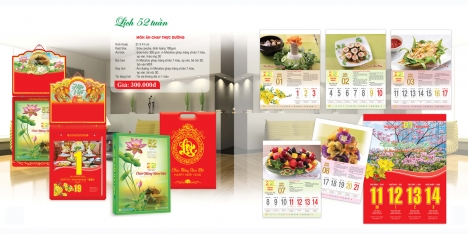 Công ty in lịch tết giá rẻ | in lịch tết 2022