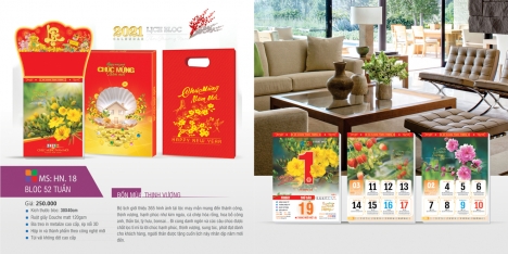 Công ty in lịch tết giá rẻ | in lịch tết 2022