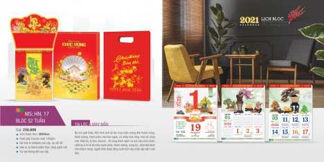 Công ty in lịch tết giá rẻ | in lịch tết 2022