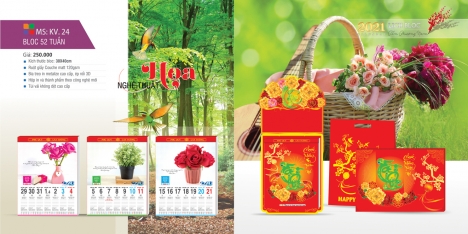 Công ty in lịch tết giá rẻ | in lịch tết 2022