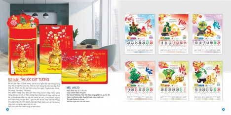 Công ty in lịch tết giá rẻ | in lịch tết 2022