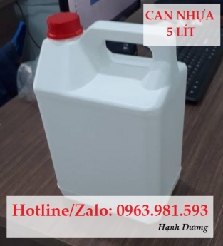 Can nhựa 5L, can nhựa đựng hóa chất 5L