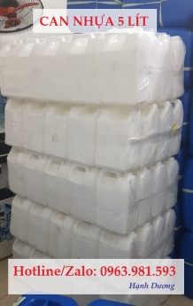 Can nhựa 5L, can nhựa đựng hóa chất 5L