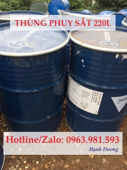 Thùng phuy sắt nắp hở, phuy mở 220L, thùng phuy sắt 220L