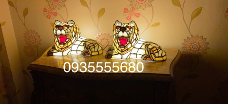 Giao lưu em đèn tiffany hình con vật hàng UK