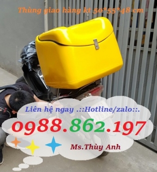 thùng giao hàng sau xe máy,thùng chở hàng,thùng ship hàng,thùng composite