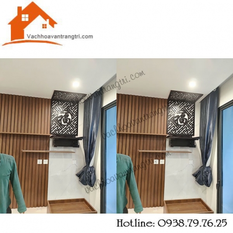 Lắp bàn thờ treo tường gỗ tại quận Tân phú hcm