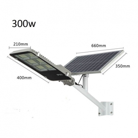 Đèn đường năng lượng mặt trời 6 module 300W