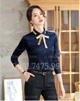 Đặt may sơ mi nữ đồng phục mẫu mã đẹp, độ bền cao, kiểu dáng chuẩn