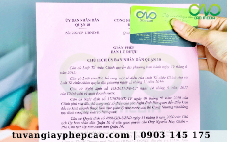 Dịch vụ xin giấy phép bán lẻ rượu tại huyện Bình Chánh – TP.HCM