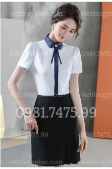 Đặt may sơ mi nữ đồng phục mẫu mã đẹp, độ bền cao, kiểu dáng chuẩn
