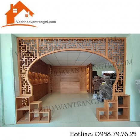 Trang trí nội thất gỗ và màu vách ngăn phòng thờ