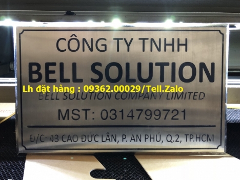 Biển công ty mica, đồng, inox sản xuất tại Hà Nội