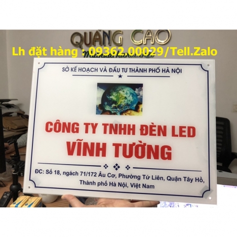 Biển công ty mica, đồng, inox sản xuất tại Hà Nội