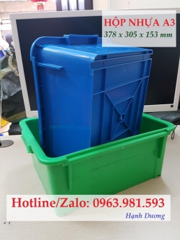 Hộp nhựa A3, thùng nhựa đặc A3, khay nhựa A3, sóng nhựa bít