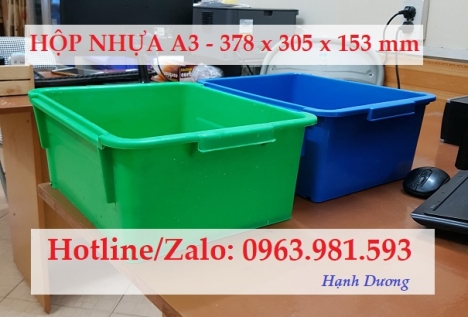 Hộp nhựa A3, thùng nhựa đặc A3, khay nhựa A3, sóng nhựa bít