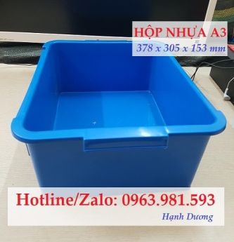 Hộp nhựa A3, thùng nhựa đặc A3, khay nhựa A3, sóng nhựa bít