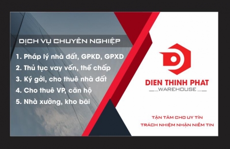 Chúng tôi đang có nhu cầu cho thuê: 5 nhà xưởng(1.000m2;2.000m2,3.000m2;4.000m2:5.000m2)Trần Đại Ngh