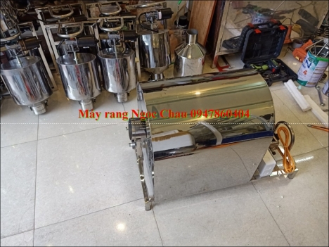 Máy rang hạt hạnh đào (óc chó) , máy rang ngũ cốc Ngọc Châu