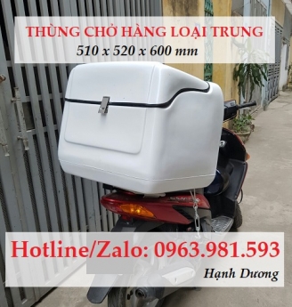 Thùng chở hàng loại trung, thùng chở hàng sau xe máy