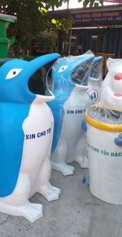 Thùng rác hình thú các loại giá rẻ nhất miền Bắc 0905661595