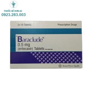 giá  thuốc Baraclude 0 5mg dao động từ ?