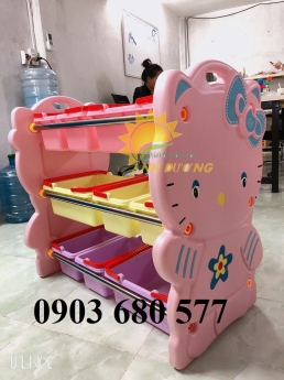 Kệ nhựa, giá để nhựa, tủ nhựa trẻ em dành cho trường lớp mầm non
