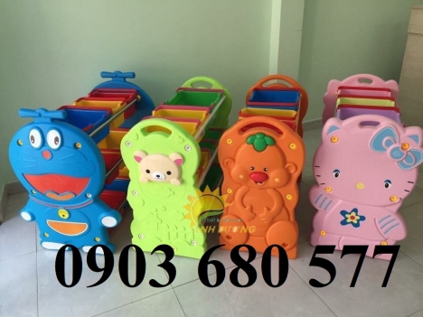 Kệ nhựa, giá để nhựa, tủ nhựa trẻ em dành cho trường lớp mầm non