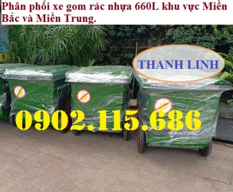 Xe thu gom rác 660L  – lựa chọn hoàn hảo bảo vệ môi trường đô thị