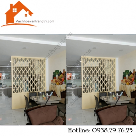 Bố trí nhà cấp 4 đẹp với vách ngăn cnc trang trí lạ mắt