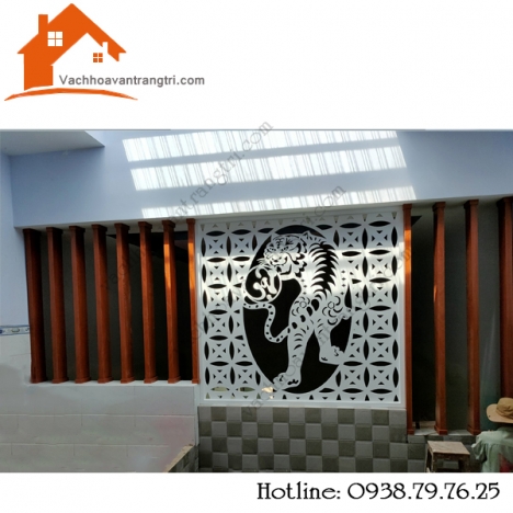 Bố trí nhà cấp 4 đẹp với vách ngăn cnc trang trí lạ mắt