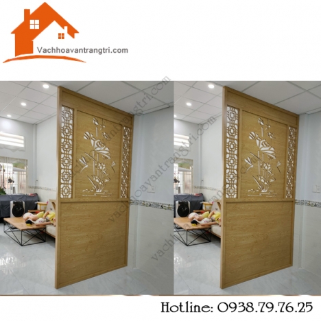 Bố trí nhà cấp 4 đẹp với vách ngăn cnc trang trí lạ mắt